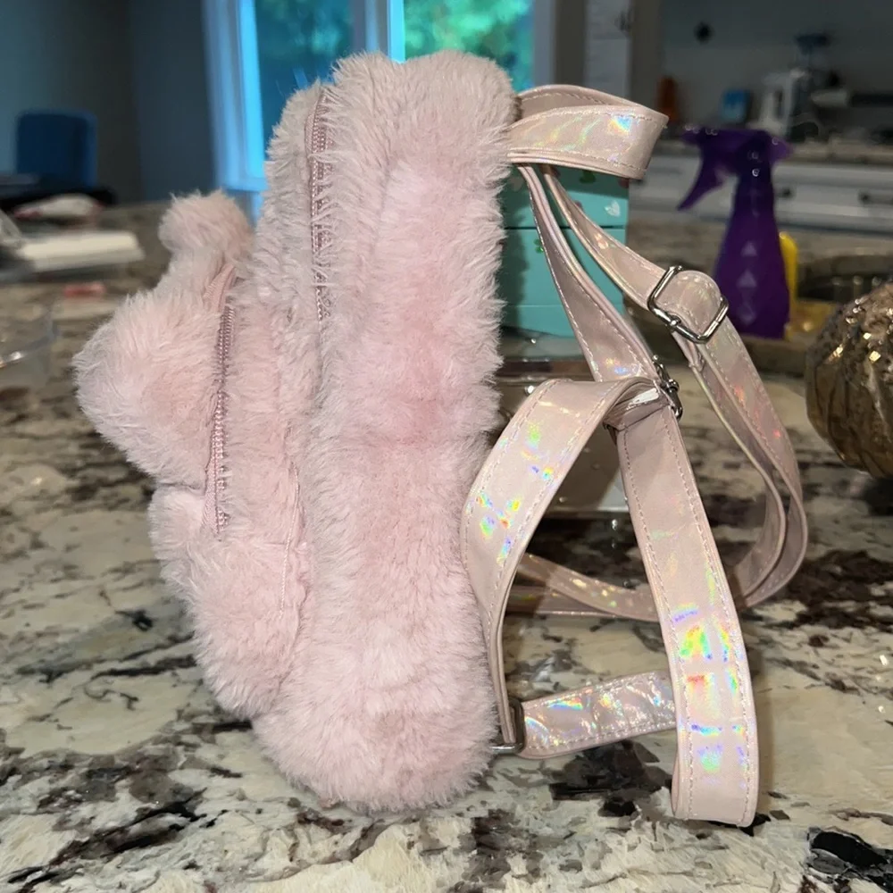 The Children’s Place Pink Furry Kitty 🐱 Backpack
